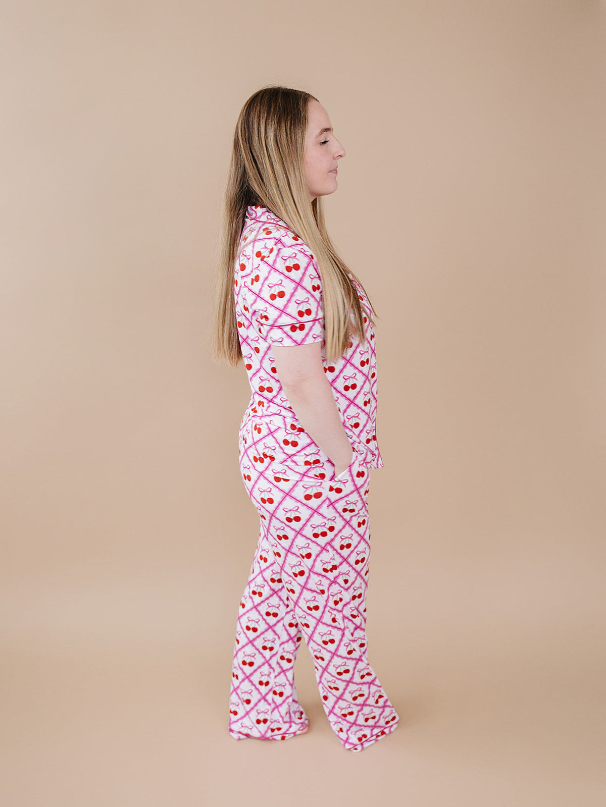 Bamboo Women's Pajamas | Cherry Bow