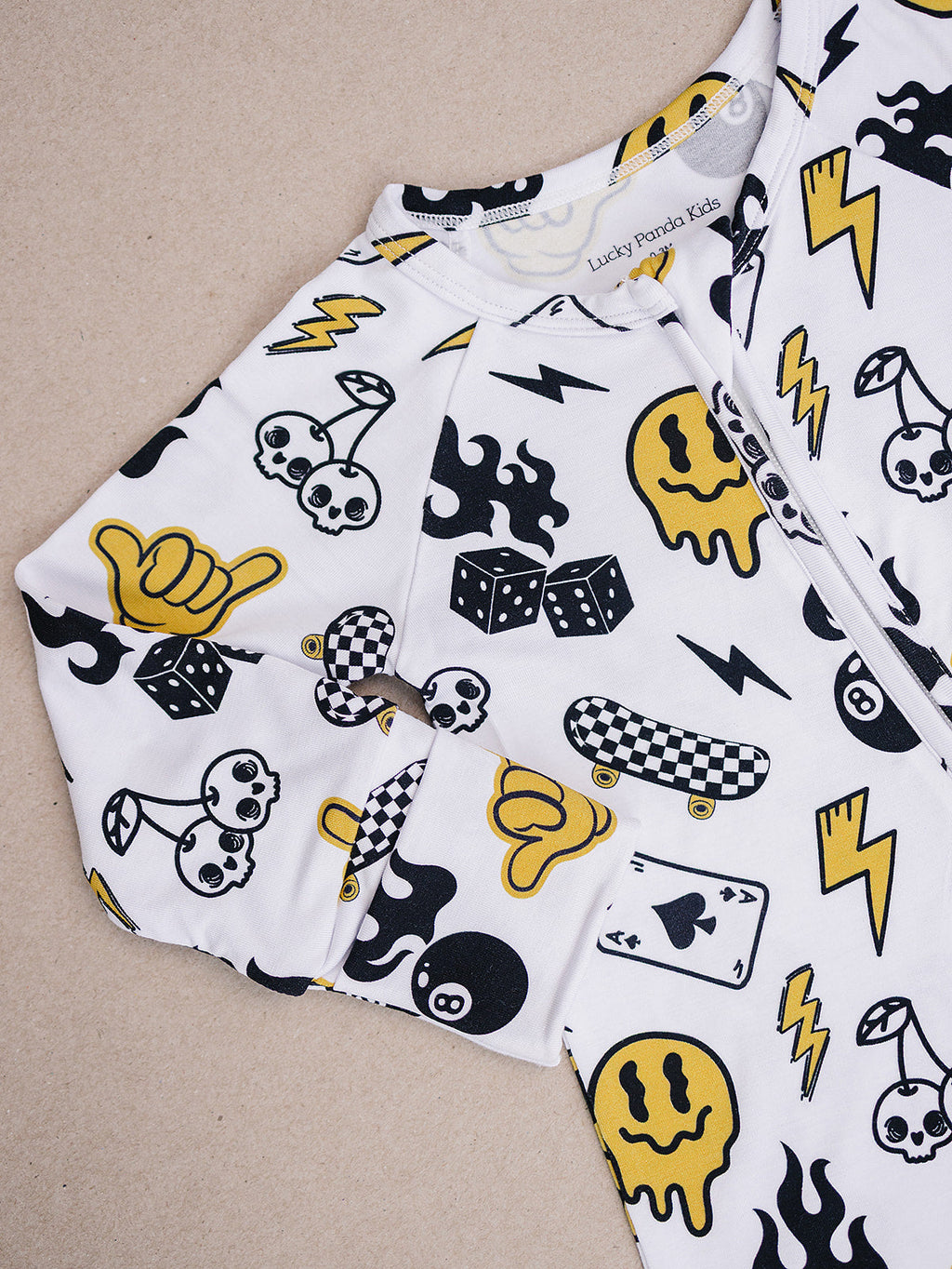 Bamboo Zip Romper | Lucky Vibes