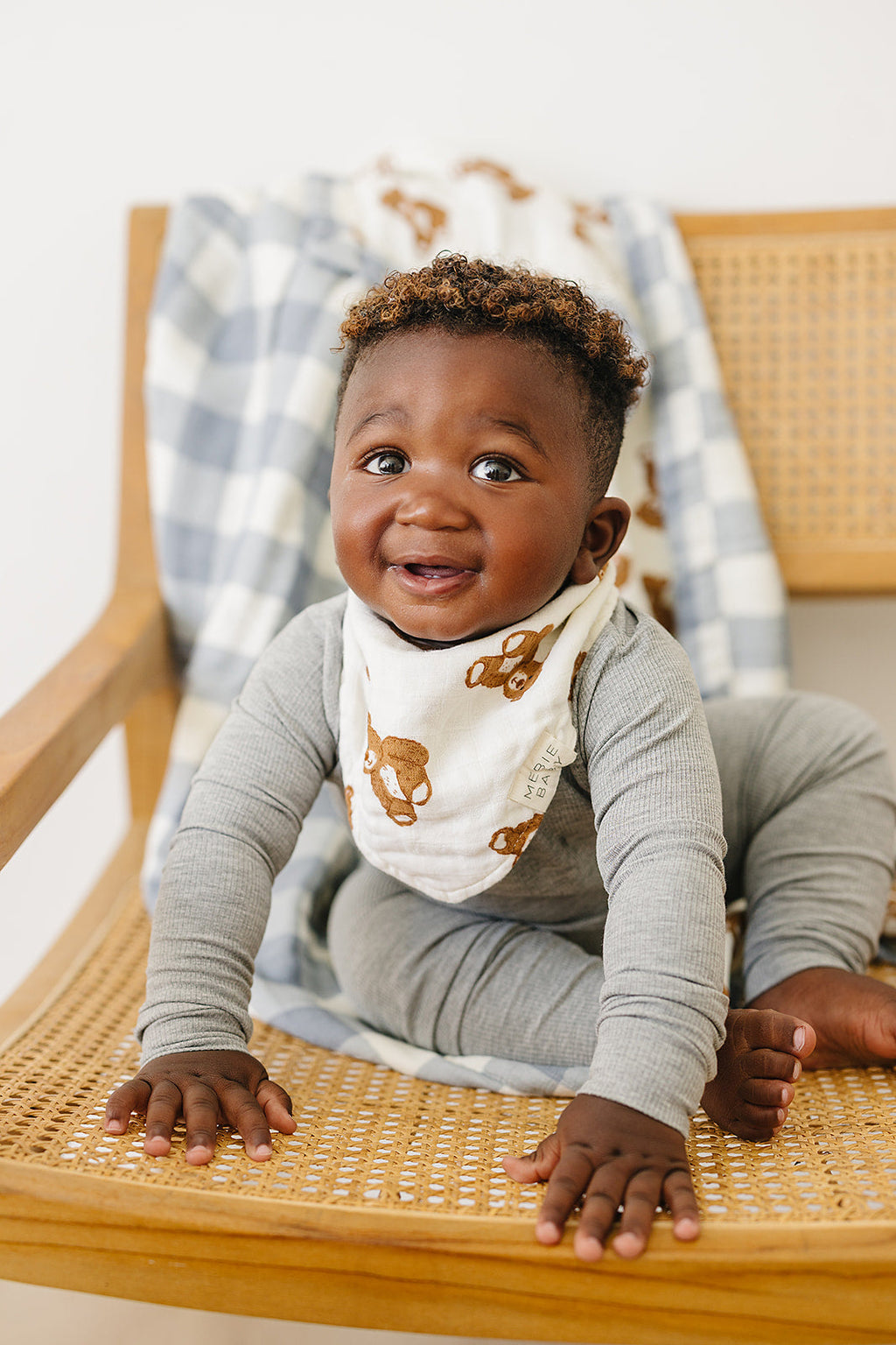 Teddy Bear Classic Muslin Bib