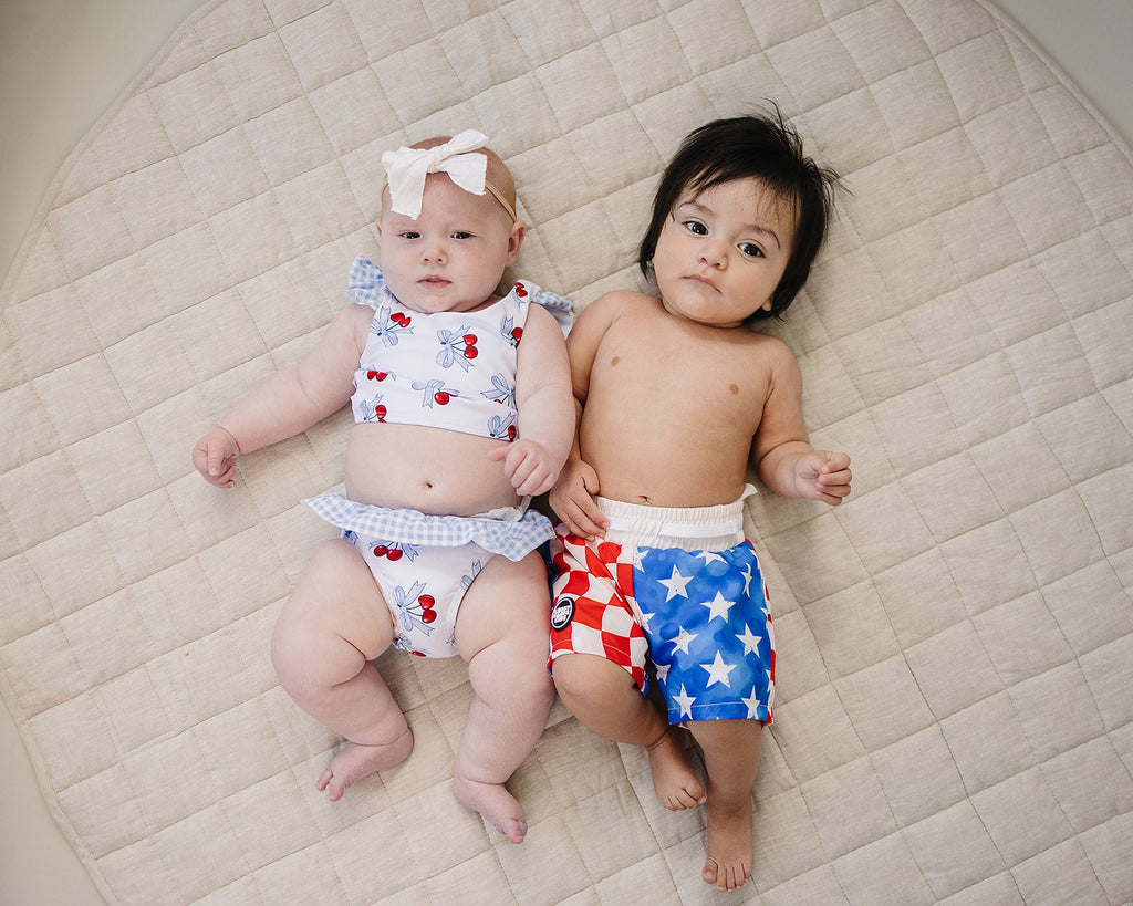 Two Piece Swimsuit | Blue Cherry