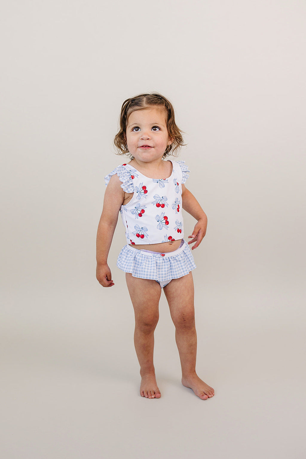 Two Piece Swimsuit | Blue Cherry