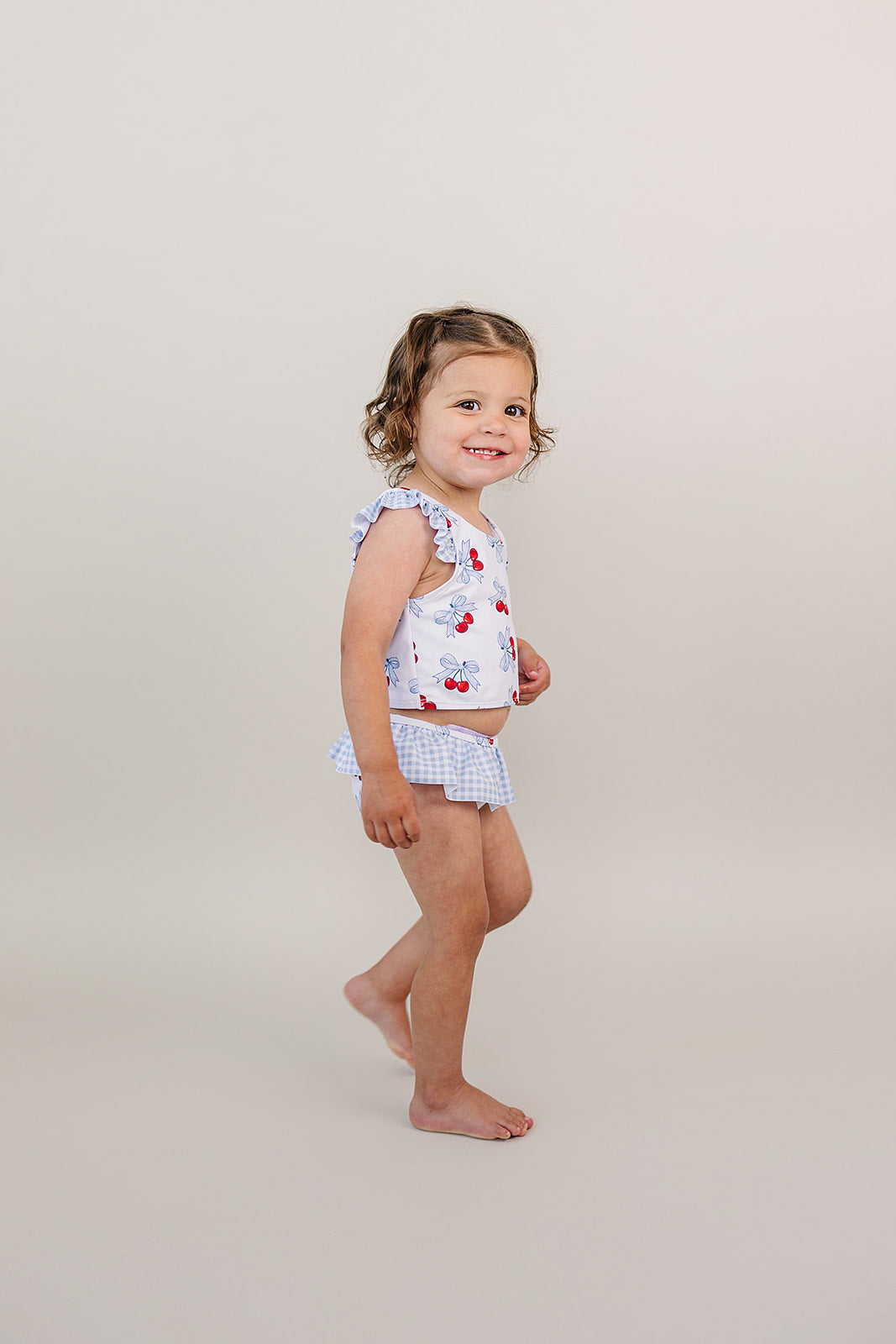 Two Piece Swimsuit | Blue Cherry