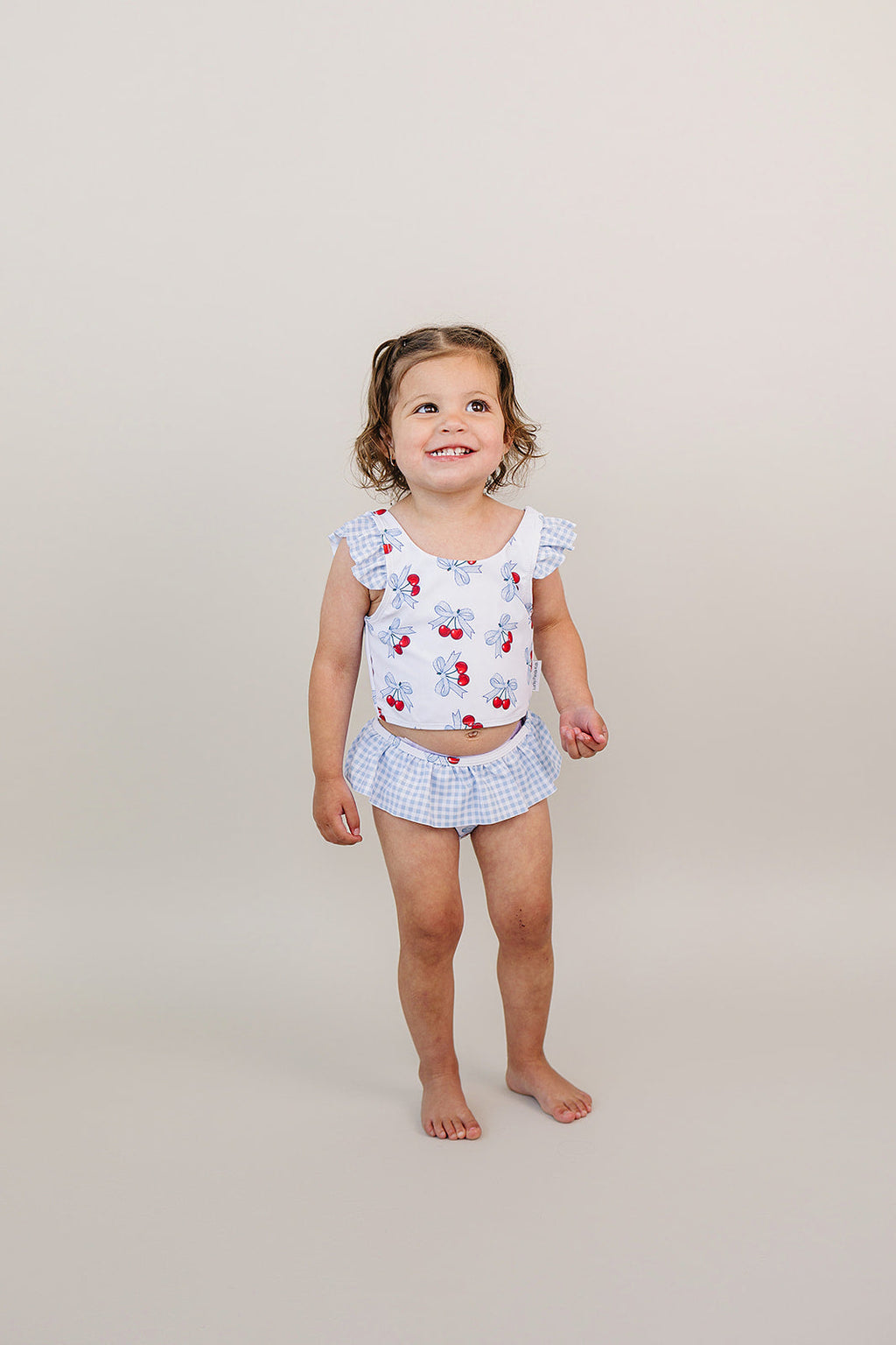 Two Piece Swimsuit | Blue Cherry