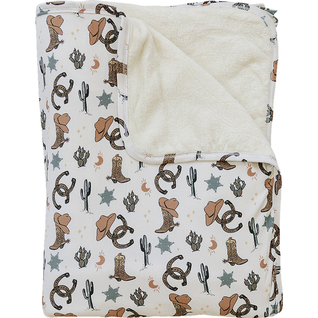 Outlaw Cowboy Bamboo Fleece Quilt