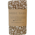 Brown Floral Ribbed Bamboo Stretch Swaddle