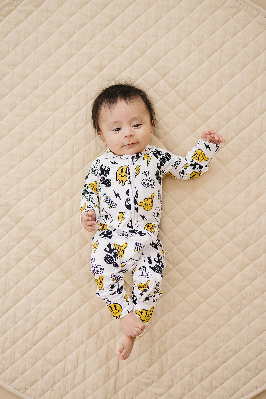 Bamboo Zip Romper | Lucky Vibes